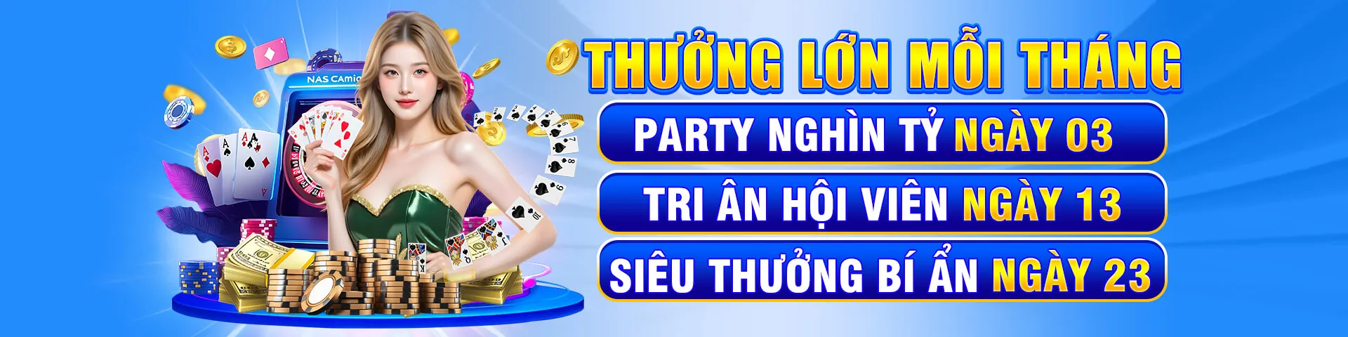 Hình ảnh chính của Zomclub Nổ Hũ với biểu tượng jackpot và tiền vàng